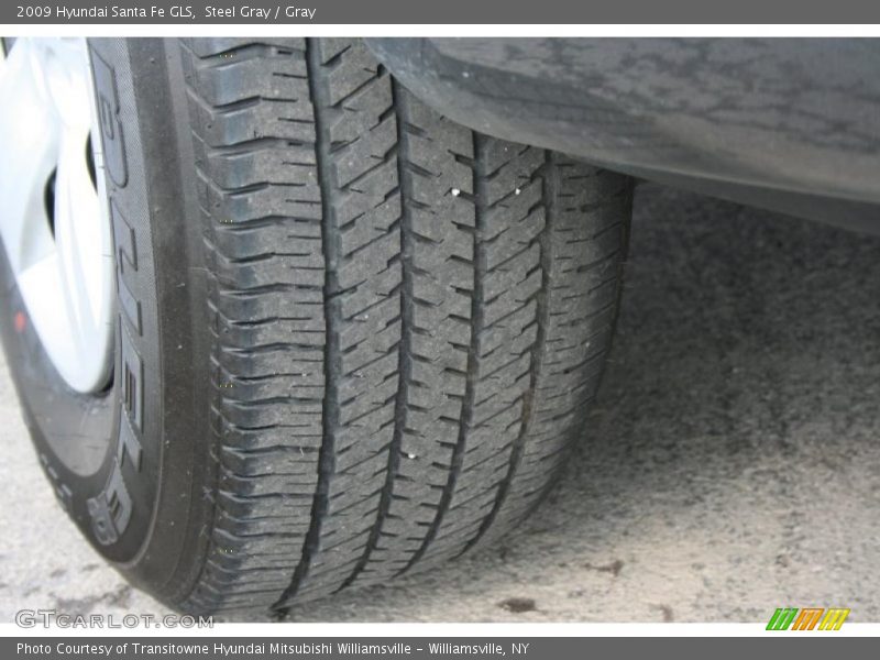 Steel Gray / Gray 2009 Hyundai Santa Fe GLS