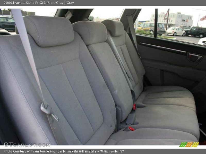 Steel Gray / Gray 2009 Hyundai Santa Fe GLS