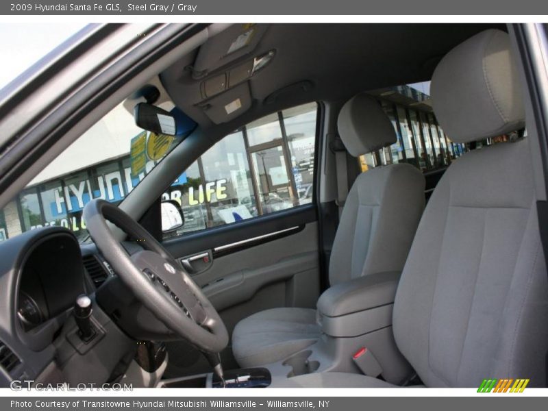 Steel Gray / Gray 2009 Hyundai Santa Fe GLS