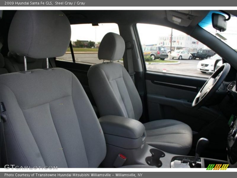 Steel Gray / Gray 2009 Hyundai Santa Fe GLS