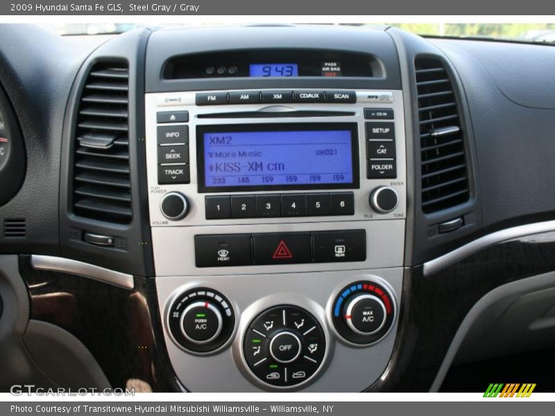 Steel Gray / Gray 2009 Hyundai Santa Fe GLS