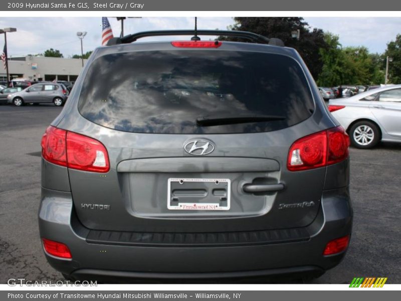 Steel Gray / Gray 2009 Hyundai Santa Fe GLS