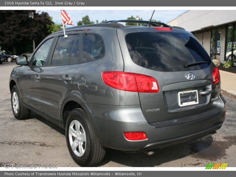 Steel Gray / Gray 2009 Hyundai Santa Fe GLS