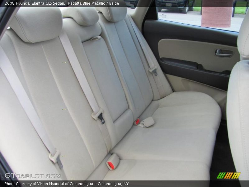 Regatta Blue Metallic / Beige 2008 Hyundai Elantra GLS Sedan