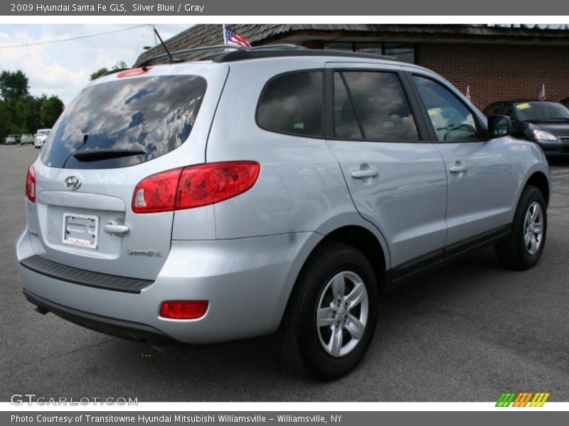 Silver Blue / Gray 2009 Hyundai Santa Fe GLS