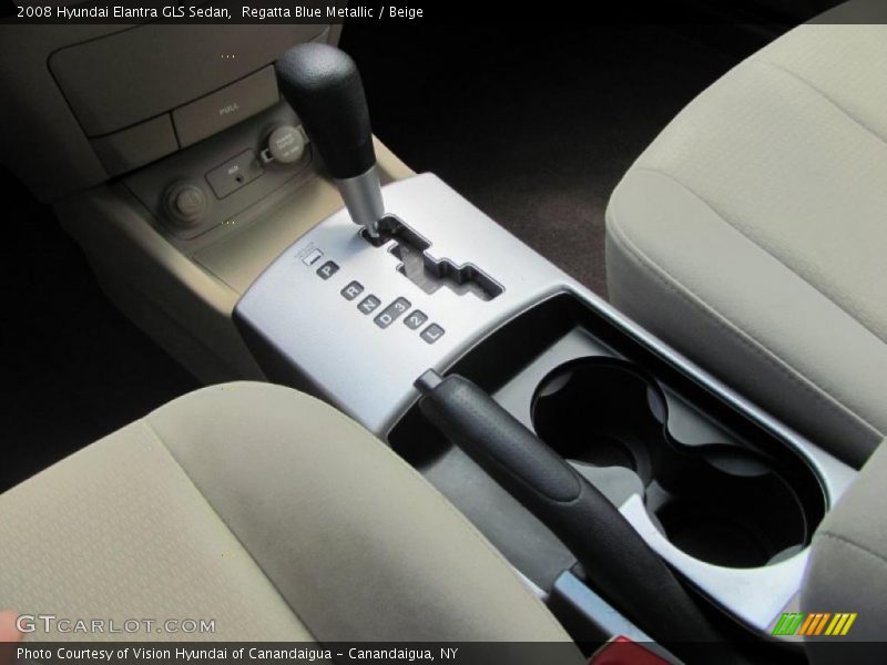 Regatta Blue Metallic / Beige 2008 Hyundai Elantra GLS Sedan