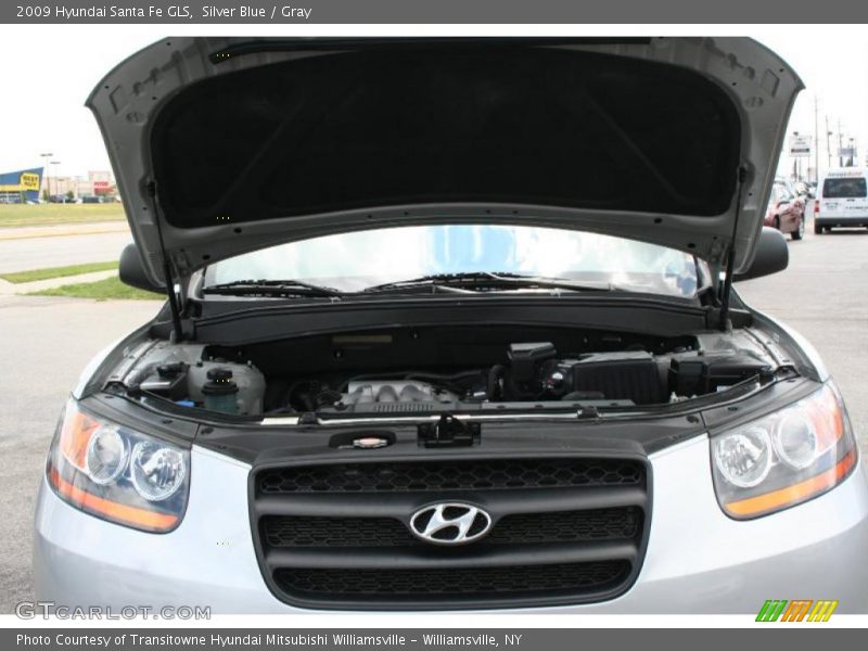Silver Blue / Gray 2009 Hyundai Santa Fe GLS