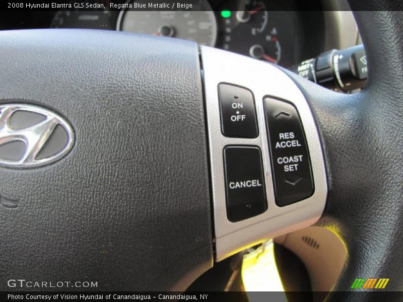Regatta Blue Metallic / Beige 2008 Hyundai Elantra GLS Sedan