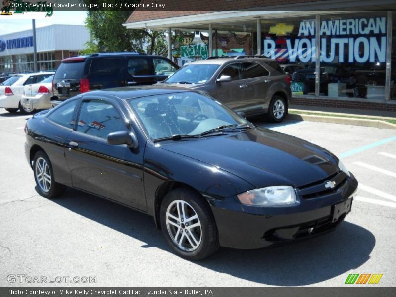 Black / Graphite Gray 2005 Chevrolet Cavalier Coupe