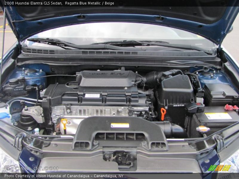 Regatta Blue Metallic / Beige 2008 Hyundai Elantra GLS Sedan