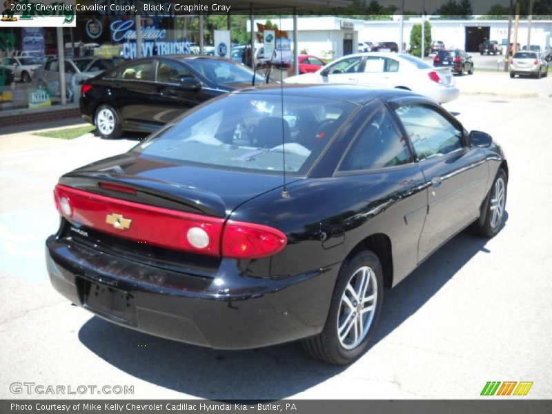 Black / Graphite Gray 2005 Chevrolet Cavalier Coupe