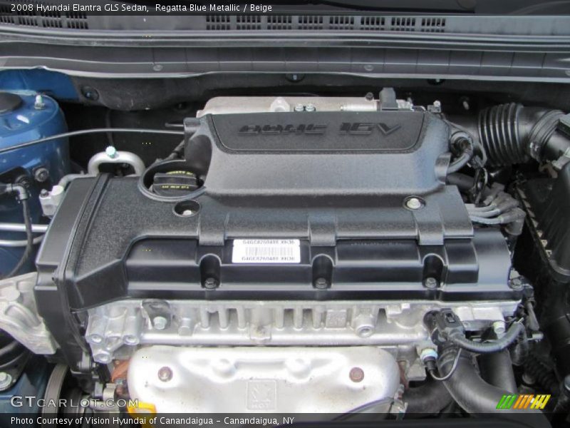 Regatta Blue Metallic / Beige 2008 Hyundai Elantra GLS Sedan