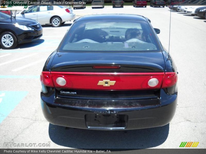 Black / Graphite Gray 2005 Chevrolet Cavalier Coupe