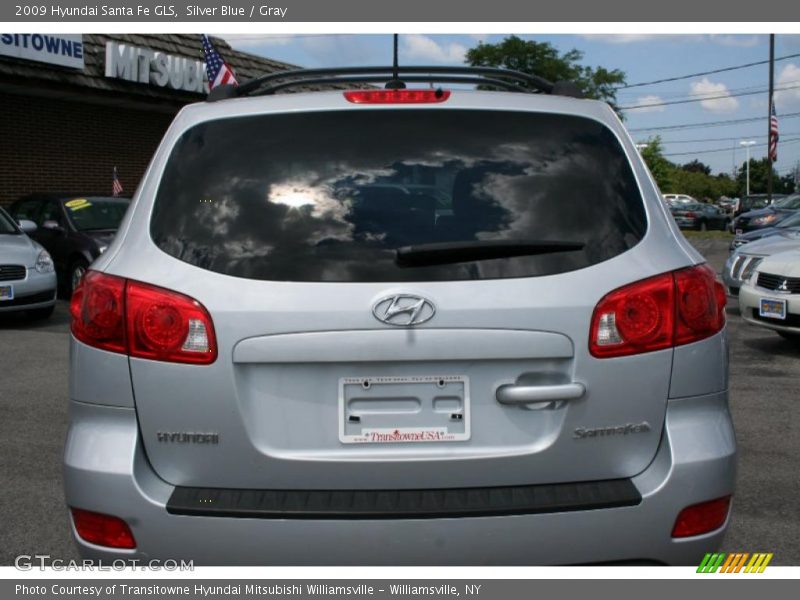 Silver Blue / Gray 2009 Hyundai Santa Fe GLS