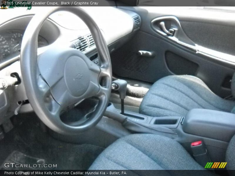 Black / Graphite Gray 2005 Chevrolet Cavalier Coupe