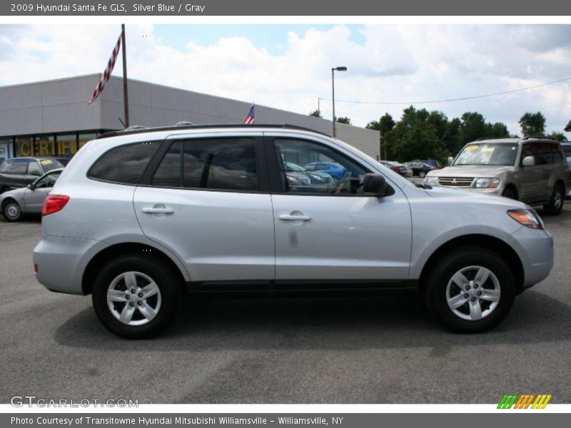 Silver Blue / Gray 2009 Hyundai Santa Fe GLS