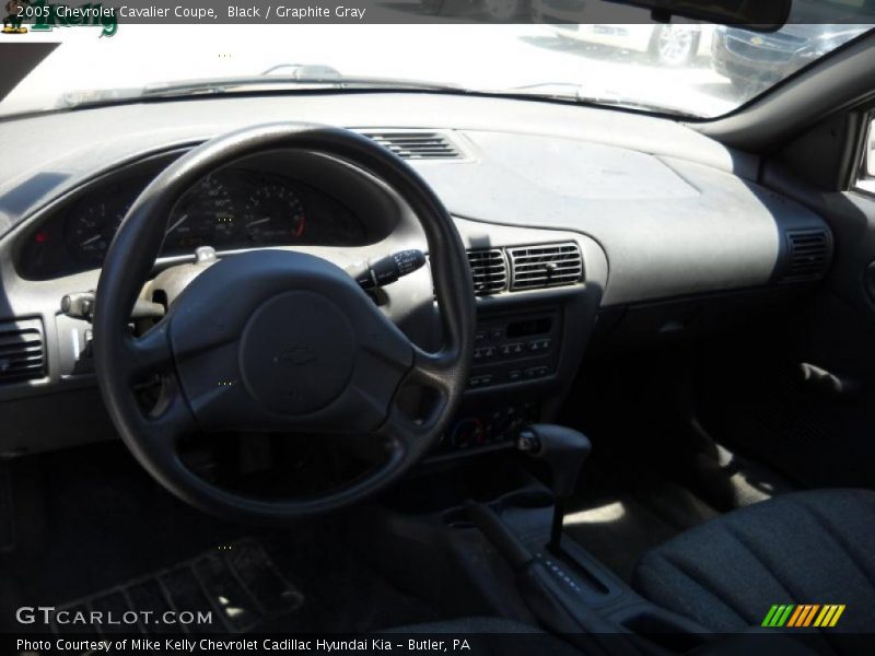 Black / Graphite Gray 2005 Chevrolet Cavalier Coupe