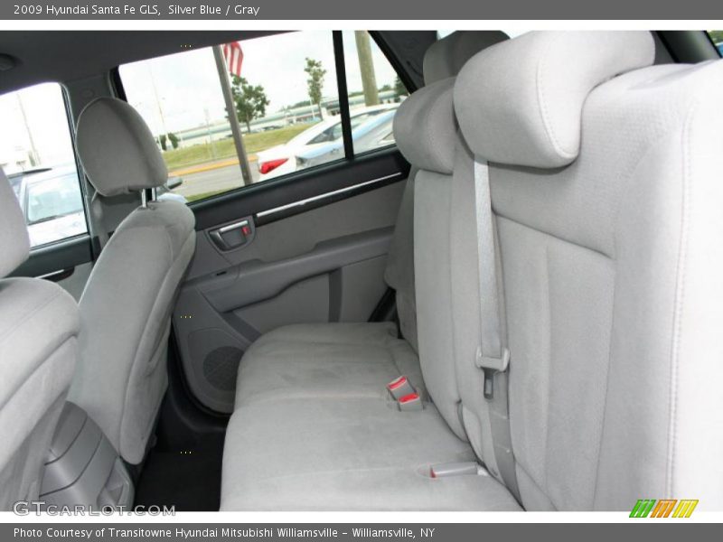 Silver Blue / Gray 2009 Hyundai Santa Fe GLS
