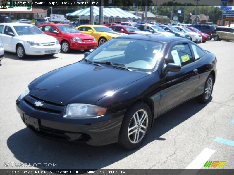Black / Graphite Gray 2005 Chevrolet Cavalier Coupe