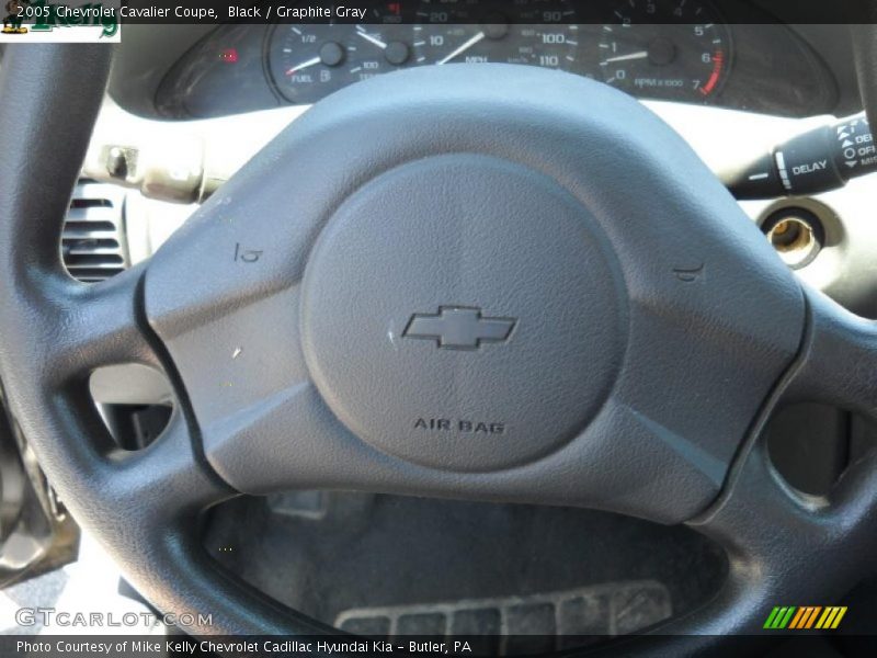 Black / Graphite Gray 2005 Chevrolet Cavalier Coupe