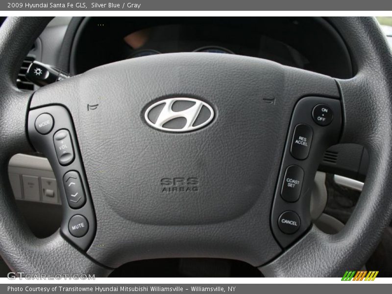 Silver Blue / Gray 2009 Hyundai Santa Fe GLS