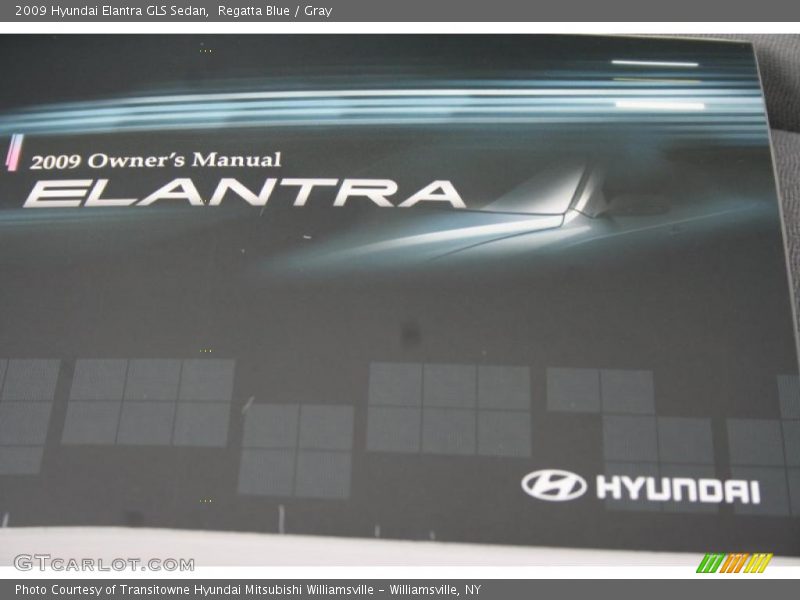 Regatta Blue / Gray 2009 Hyundai Elantra GLS Sedan