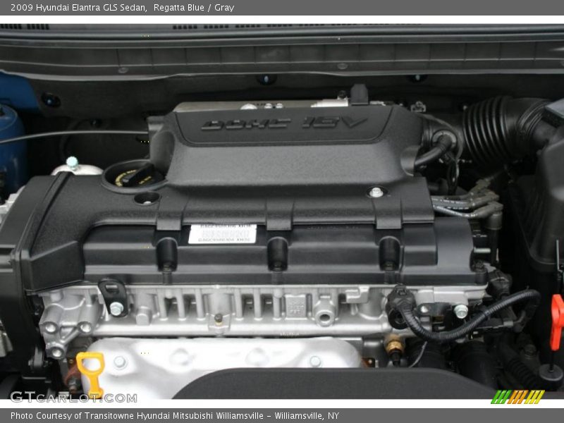 Regatta Blue / Gray 2009 Hyundai Elantra GLS Sedan