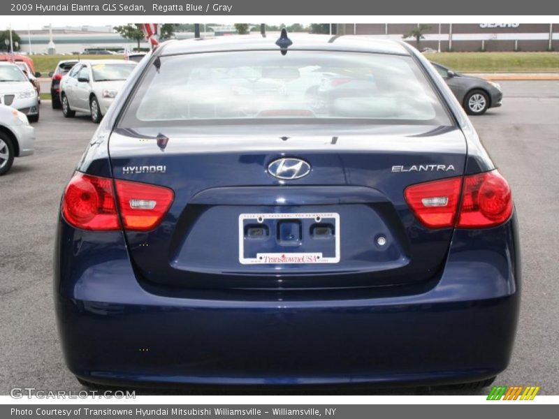 Regatta Blue / Gray 2009 Hyundai Elantra GLS Sedan