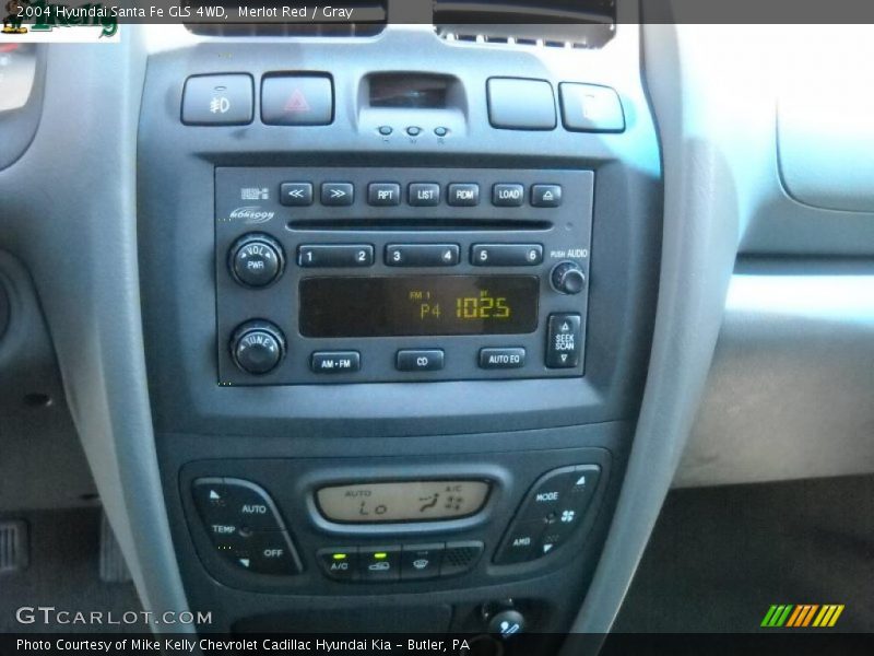 Merlot Red / Gray 2004 Hyundai Santa Fe GLS 4WD