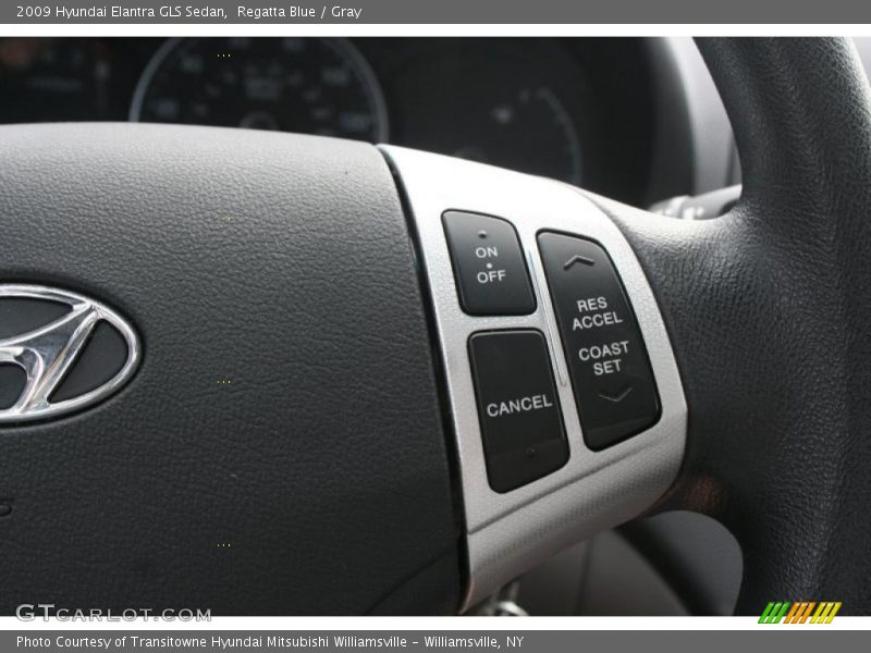 Regatta Blue / Gray 2009 Hyundai Elantra GLS Sedan