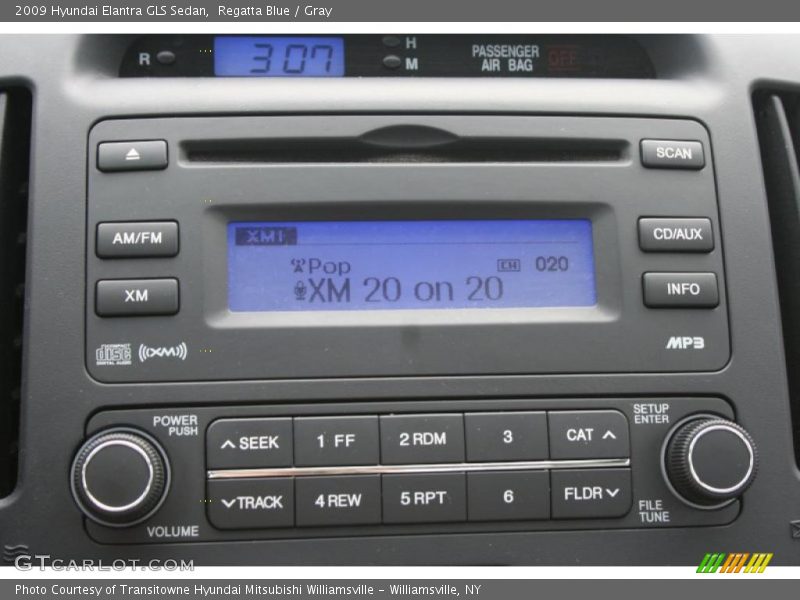 Regatta Blue / Gray 2009 Hyundai Elantra GLS Sedan