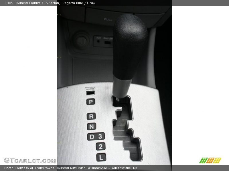 Regatta Blue / Gray 2009 Hyundai Elantra GLS Sedan