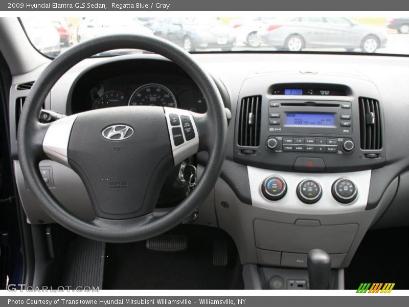 Regatta Blue / Gray 2009 Hyundai Elantra GLS Sedan