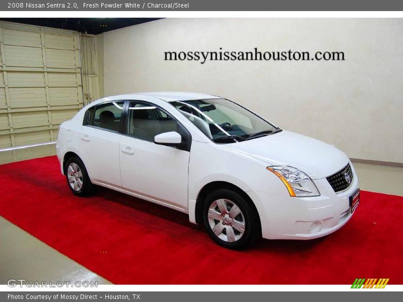 Fresh Powder White / Charcoal/Steel 2008 Nissan Sentra 2.0