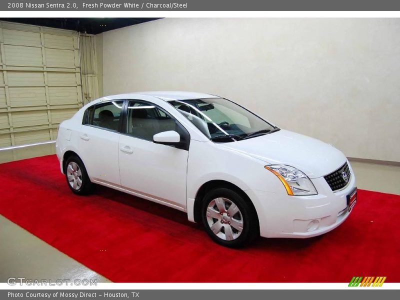 Fresh Powder White / Charcoal/Steel 2008 Nissan Sentra 2.0