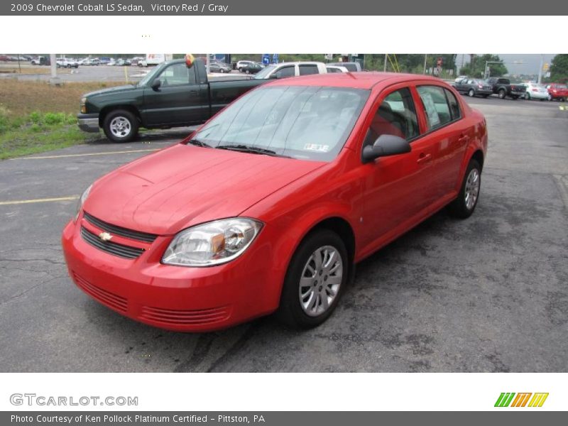 Victory Red / Gray 2009 Chevrolet Cobalt LS Sedan