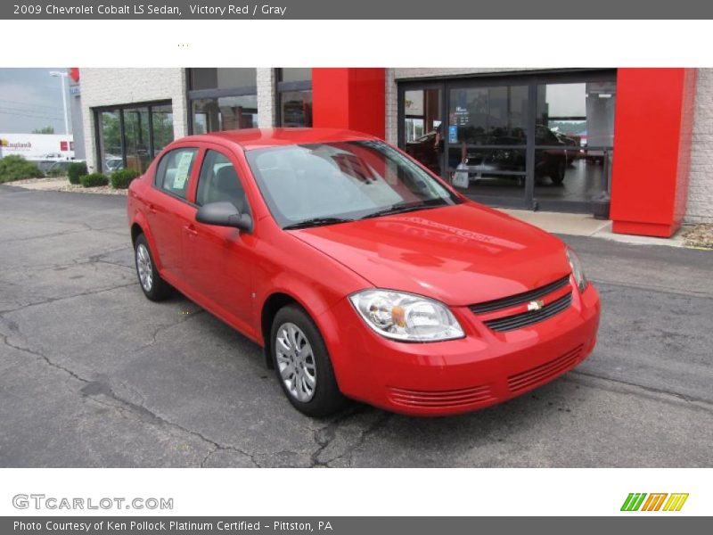 Victory Red / Gray 2009 Chevrolet Cobalt LS Sedan