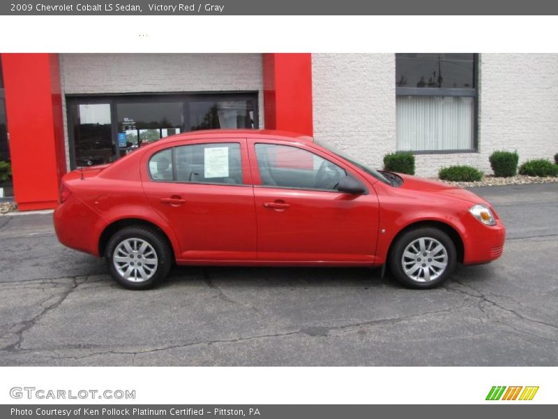 Victory Red / Gray 2009 Chevrolet Cobalt LS Sedan