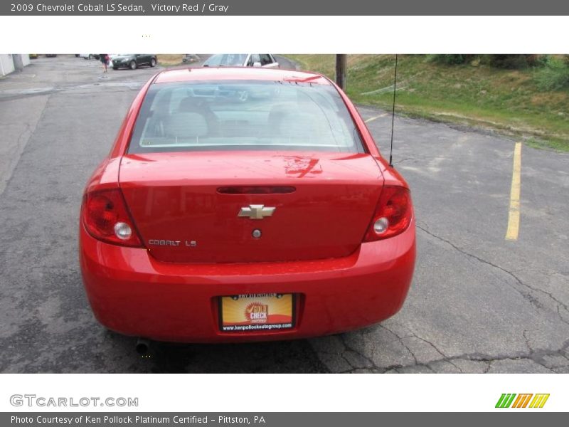 Victory Red / Gray 2009 Chevrolet Cobalt LS Sedan