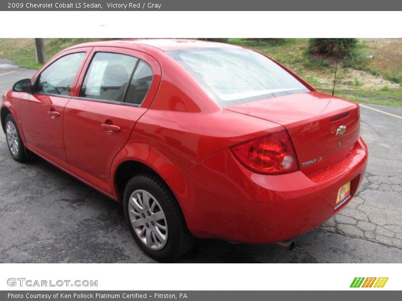 Victory Red / Gray 2009 Chevrolet Cobalt LS Sedan