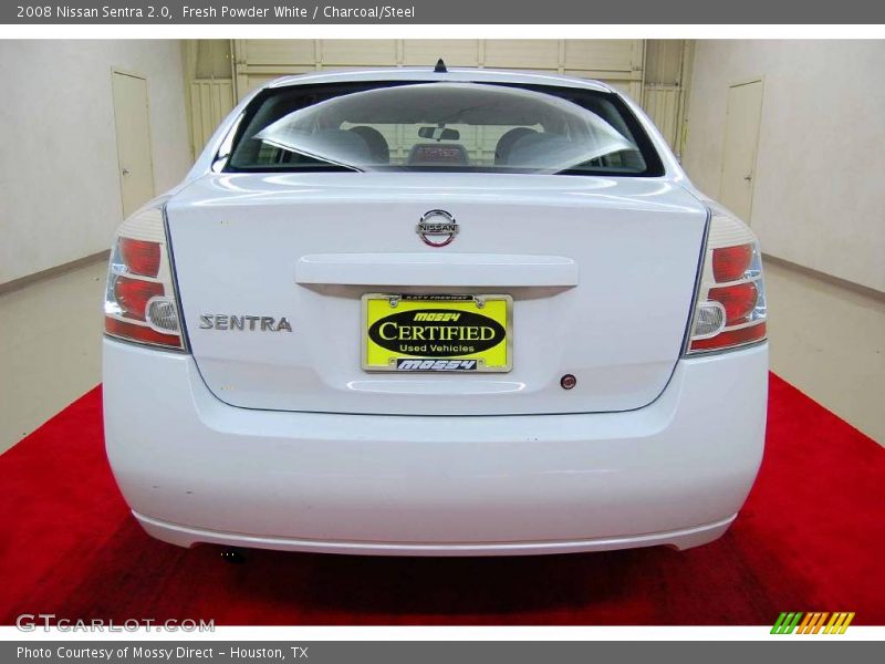 Fresh Powder White / Charcoal/Steel 2008 Nissan Sentra 2.0