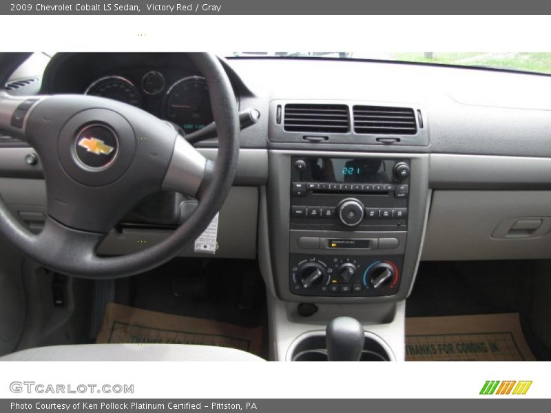 Victory Red / Gray 2009 Chevrolet Cobalt LS Sedan