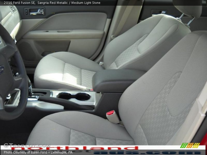 Sangria Red Metallic / Medium Light Stone 2010 Ford Fusion SE
