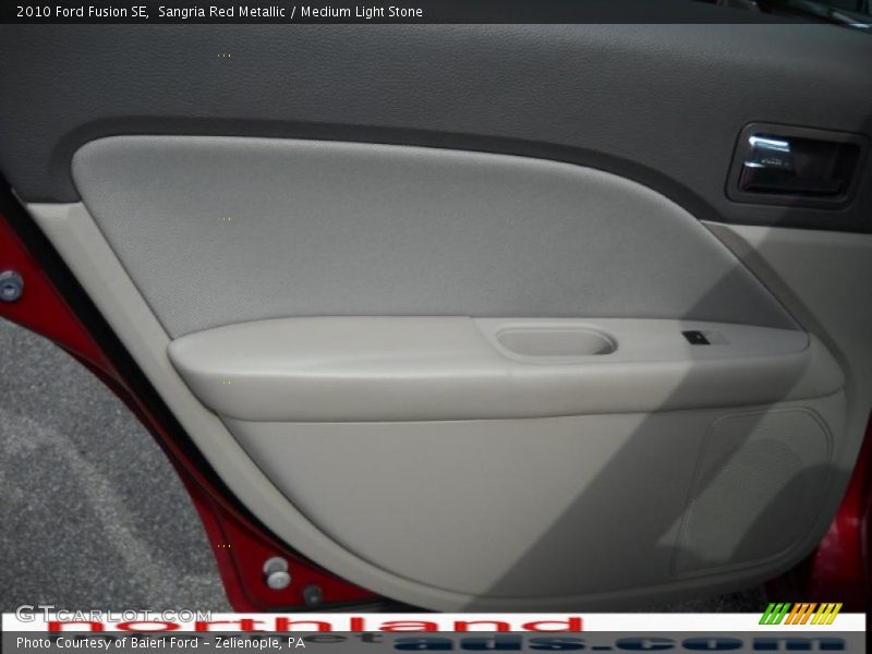 Sangria Red Metallic / Medium Light Stone 2010 Ford Fusion SE