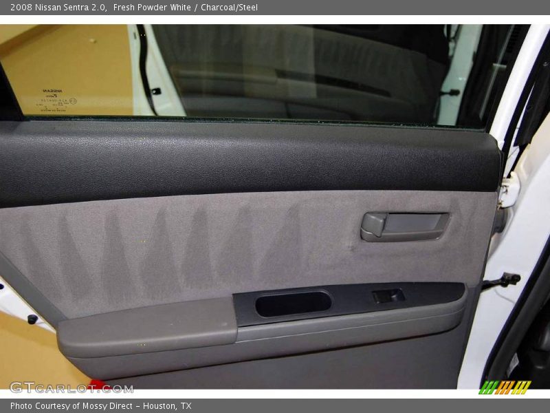 Fresh Powder White / Charcoal/Steel 2008 Nissan Sentra 2.0