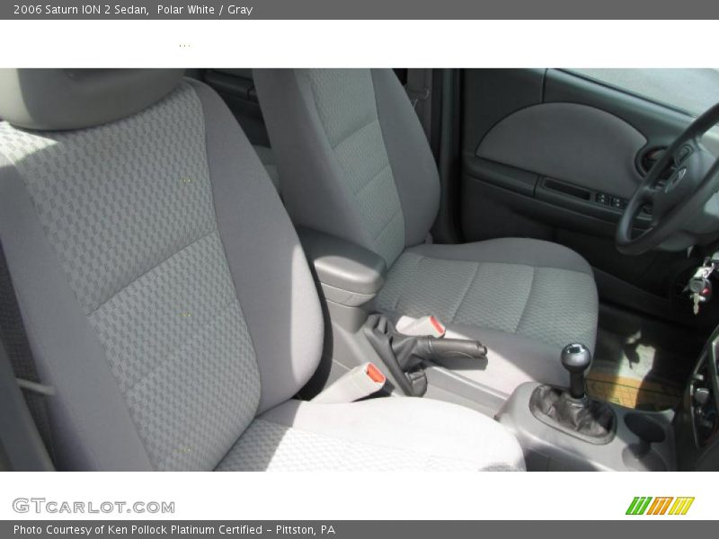 Polar White / Gray 2006 Saturn ION 2 Sedan