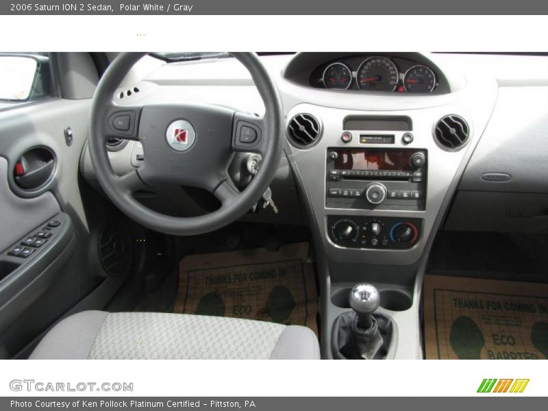 Polar White / Gray 2006 Saturn ION 2 Sedan