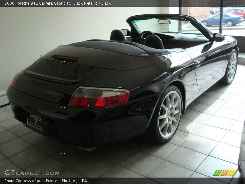 Black Metallic / Black 2000 Porsche 911 Carrera Cabriolet