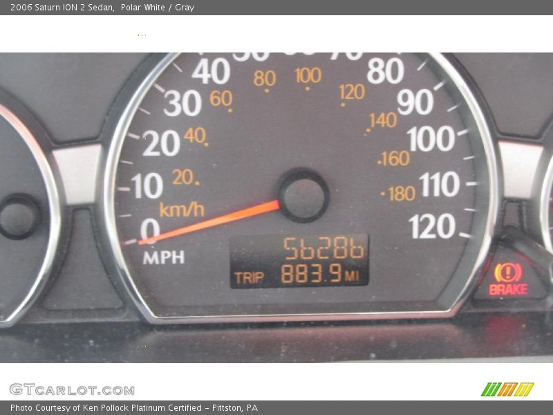 Polar White / Gray 2006 Saturn ION 2 Sedan