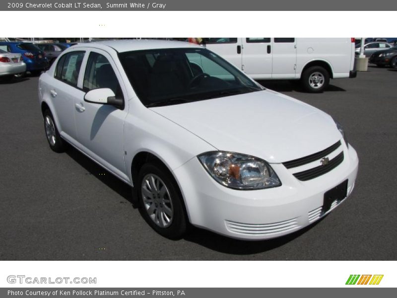 Summit White / Gray 2009 Chevrolet Cobalt LT Sedan